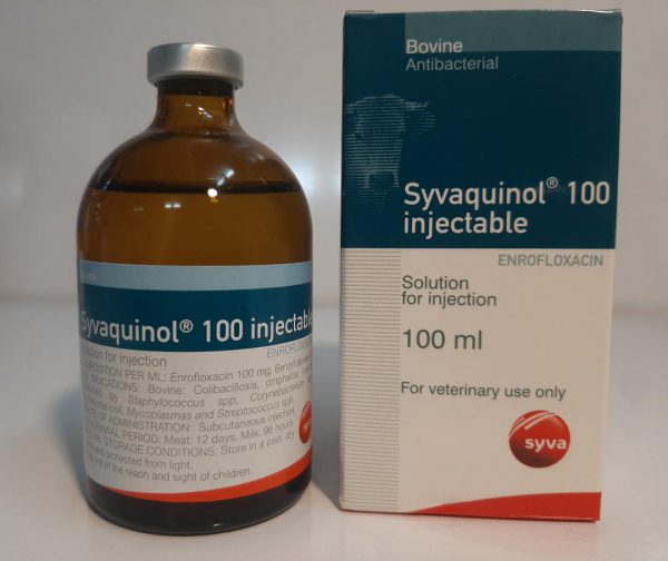 Syvaquinol 100 وسیواکوئینول 100 انرو تزریقی دامی سیوا