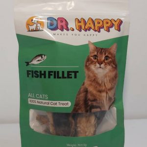 تشویقی غذای گربه دکتر هپی با فیله ماهی